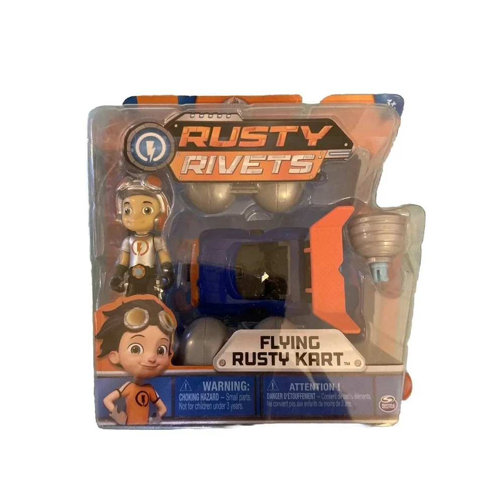 Rusty Rivets Flying Rusty Kart Build With Standing Figure for Ages 3 And Up Toy